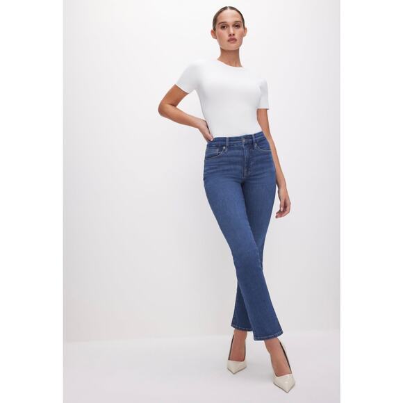 NWT Good American Good Legs Straight Mid-Rise Jeans Blue007 Women’s 4 / 27 - Picture 2 of 10